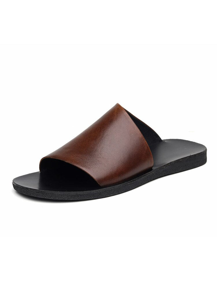 Chinelo Slip em Couro Genuíno  - Comfort Luxe