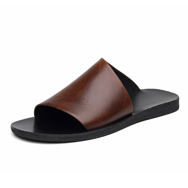 Chinelo Slip em Couro Genuíno  - Comfort Luxe