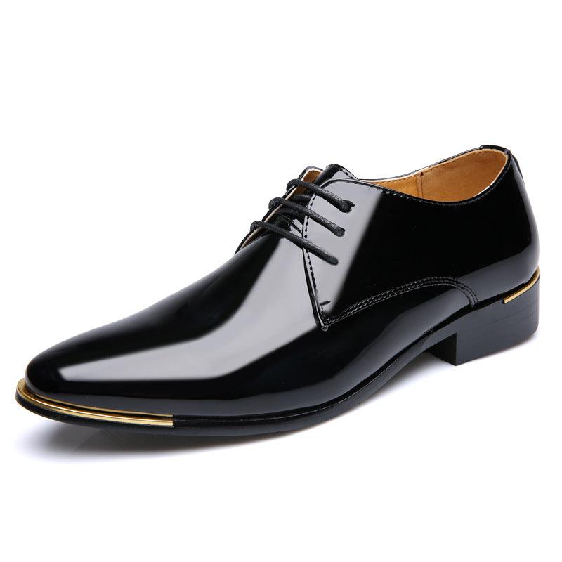 Sapatos Oxford de Couro Envernizado