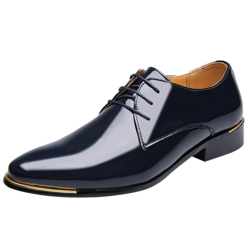 Sapatos Oxford de Couro Envernizado