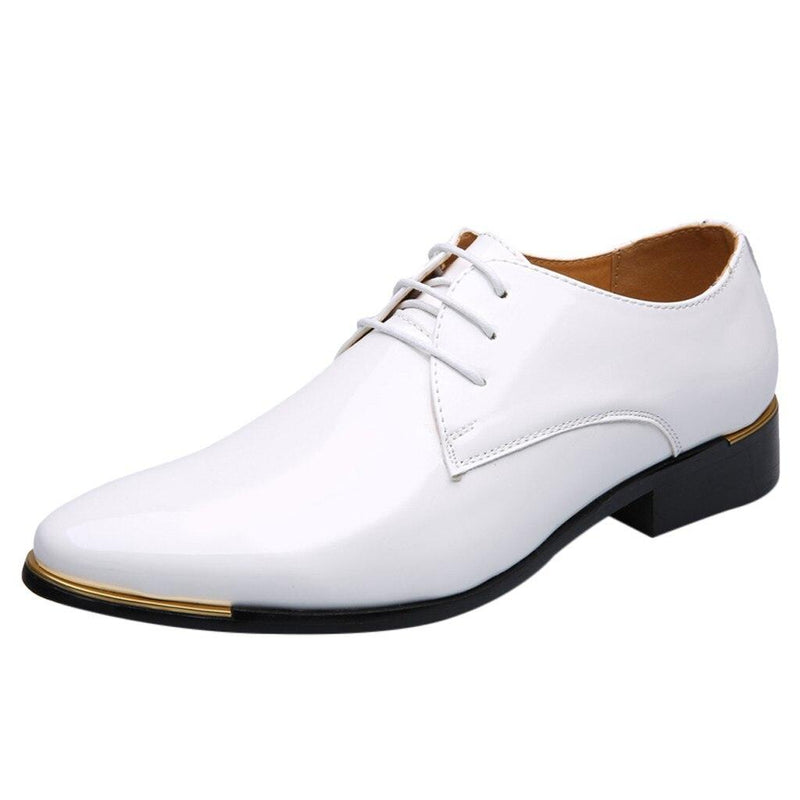 Sapatos Oxford de Couro Envernizado