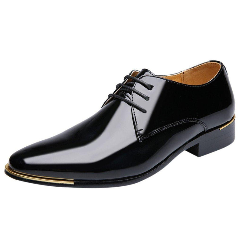 Sapatos Oxford de Couro Envernizado