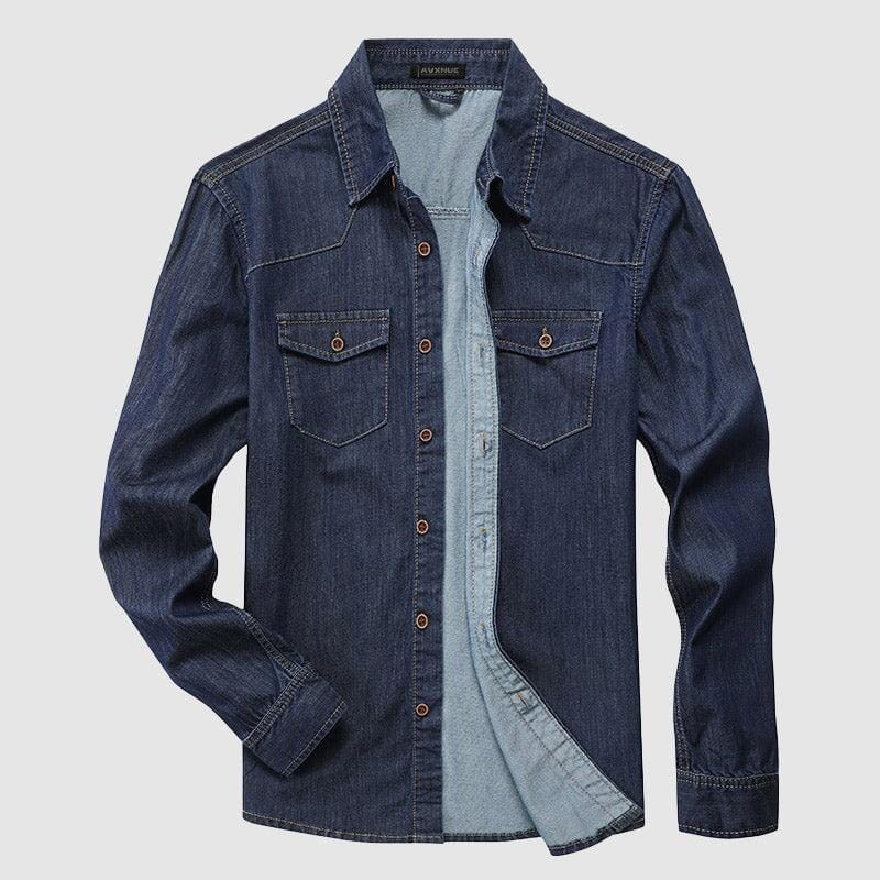 Camisa Jeans Masculina Vintage - Timeless Style