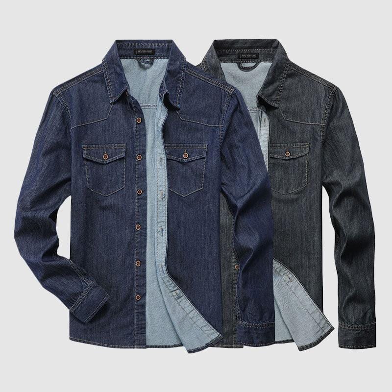 Camisa Jeans Masculina Vintage - Timeless Style