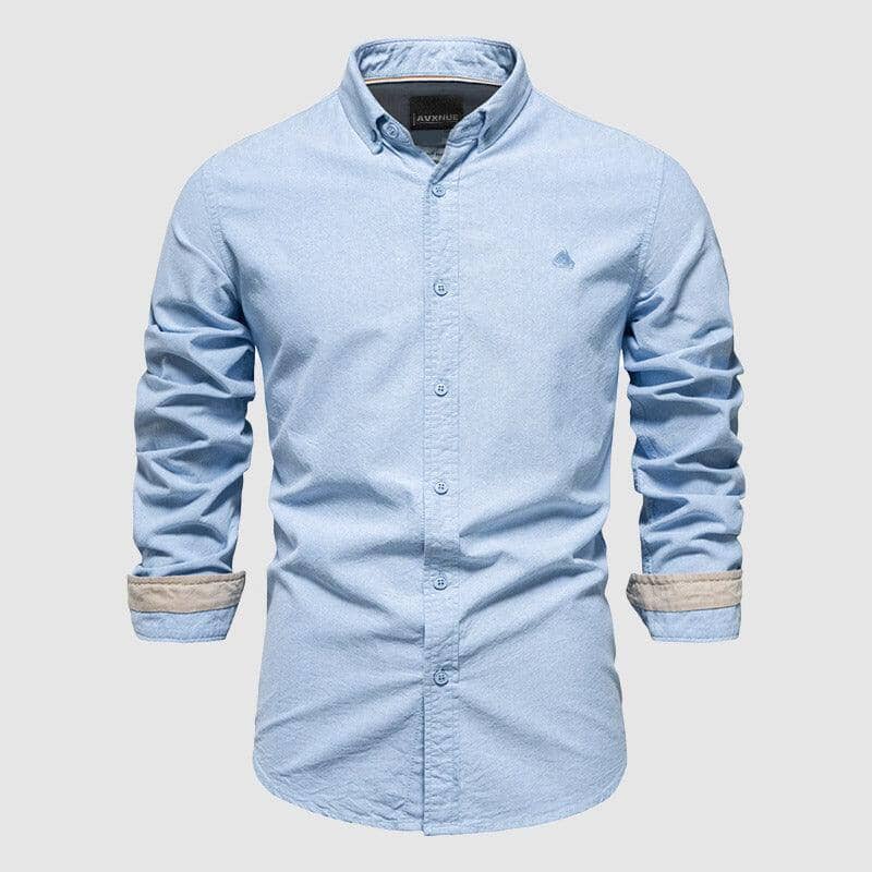 Camisa Social Casual Slim Algodão