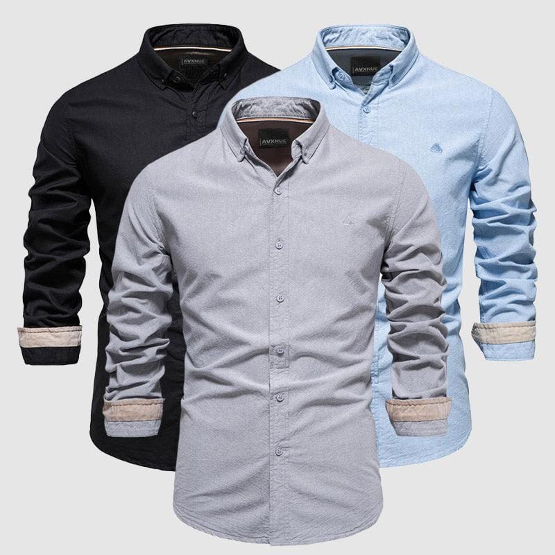 Camisa Social Casual Slim Algodão